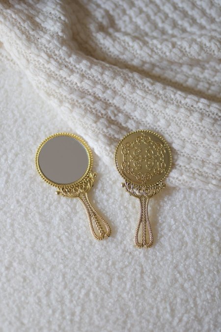 مراية دهبي حجم صغير